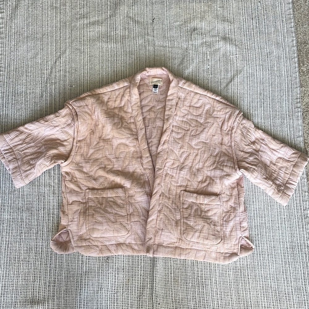 Cozy quilted kimono jacket pockets ballerina pink  OS Universal Thread Target